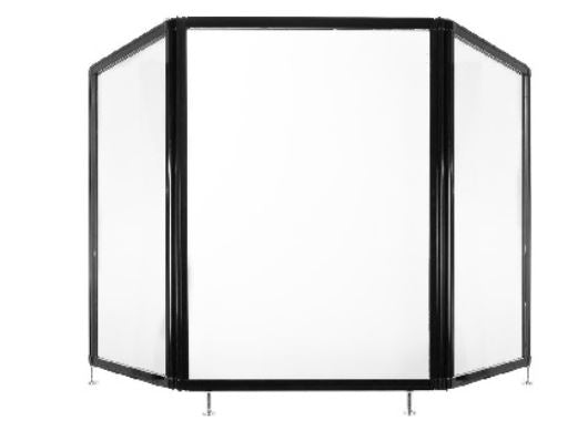 APG Guardiant Shield HS66910 Countertop Screen, 6'6 X 3' Clear Acryli