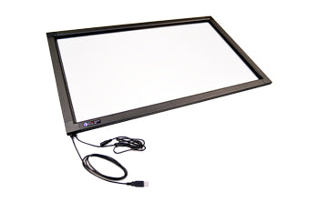50" IR Touch Screen Overlay, 2 point multi-touch, Frame assembled with glass backing and hanger accessories, KTIRK-050A