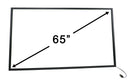65" OPTIR Touch Screen IP65 Overlay, 65TE-IP65