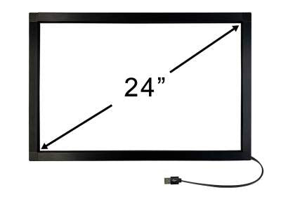 Magic Touch 24 inch 16:10 add-on infrared touch frame with tempered gl