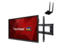 Viewsonic IFP6550 65" touch screen monitor with wall mount and wifi adapter.